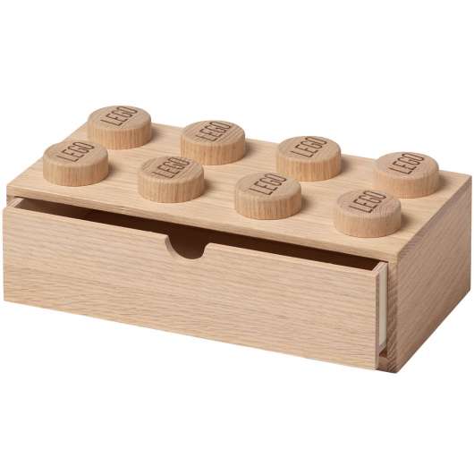 LEGO - Wooden collection Skrivbordslåda 2x4 Ljus Ek