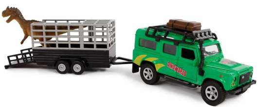 Leksaksbil Land Rover med slĆ¤p och dinosaurie Kids Globe 29 cm