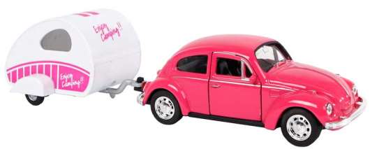 Leksaksbil Welly VW Beetle Rosa Kids Globe