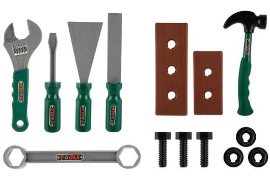 Leksaksverktyg med hammare till barn 14 delar