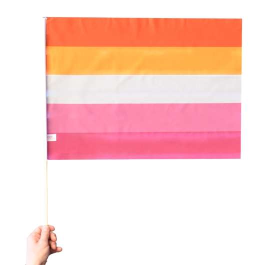 Lesbian Sunset-Flagga på Pinne