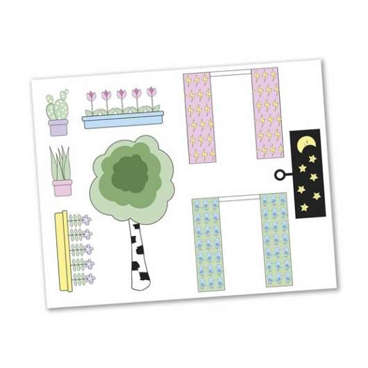 Lundby, Stickers Blommor