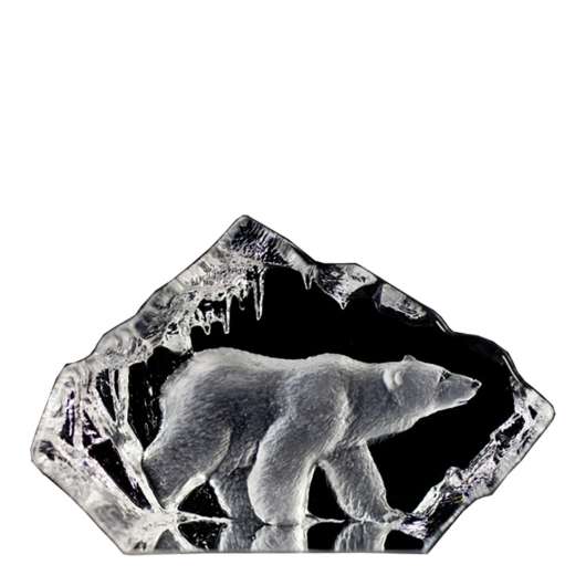 Målerås Glasbruk - Mini Wildlife Isbjörn Miniatyr