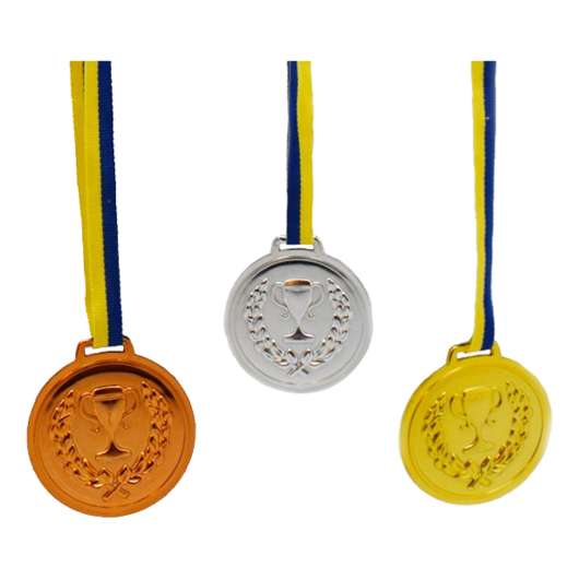 Medaljer Guld/Silver/Brons - 6-pack