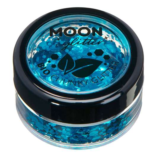 Moon Creations Bio Chunky Glitter - Blå