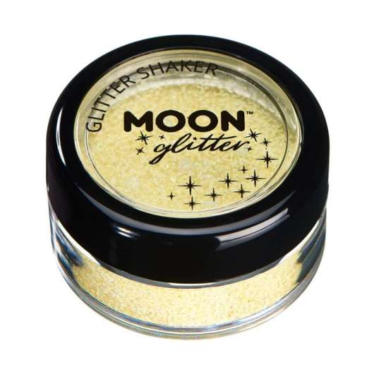 Moon Glitter i burk shaker, pastell gul 5 g