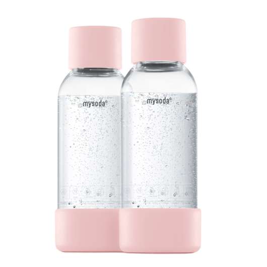 MySoda - Flaska till Kolsyremaskin 2-pack 0,5  L Pink