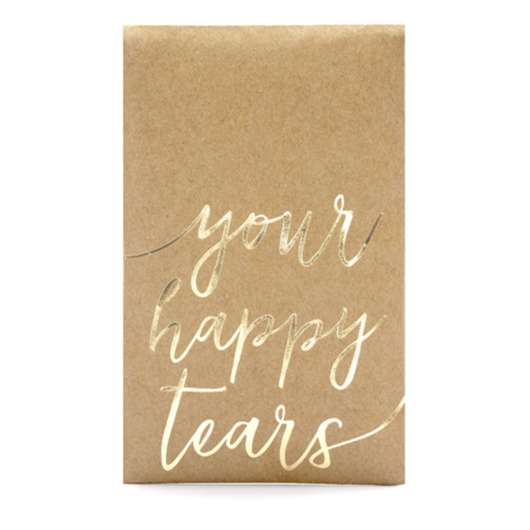 Näsdukar Your Happy Tears Guld - 10-pack