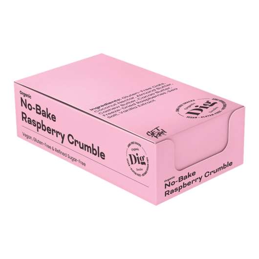 No-Bake Raspberry Crumble - Box 12 st