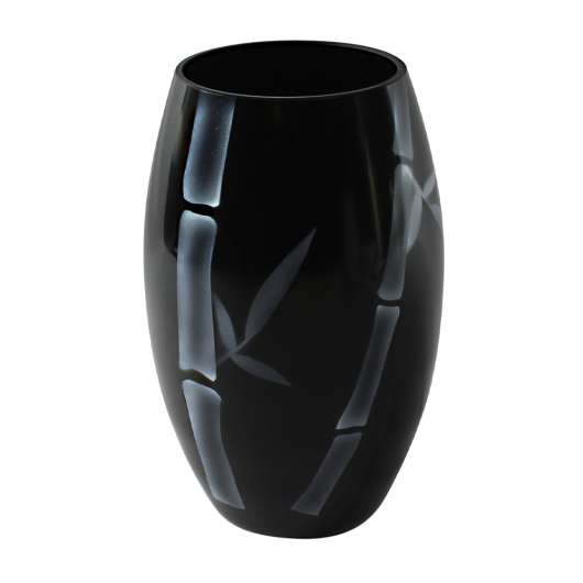 Nybro Crystal - Bambu Vas 20x13 cm Svart