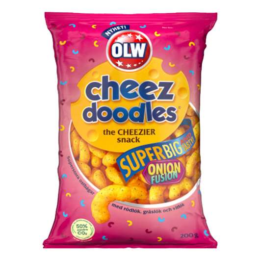 OLW Super Cheez Doodles Onion Fusion - 200 gram
