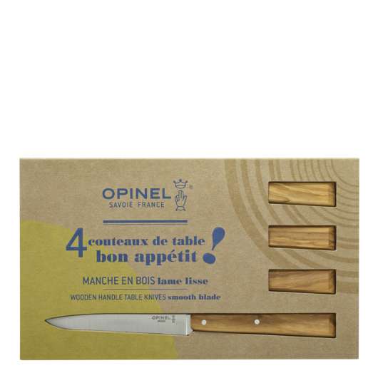 Opinel - Bon Appétit Stekknivar No 125 4-pack