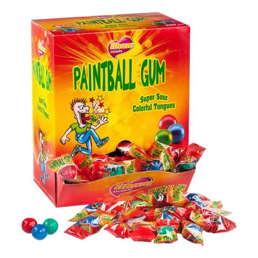 Paintball Bubble Gum Automat - 960 gram