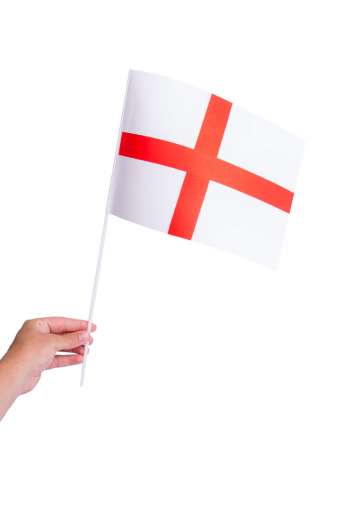 Pappersflagga, England
