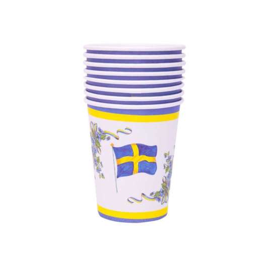 Pappersmuggar, Svenska flaggan 8 st