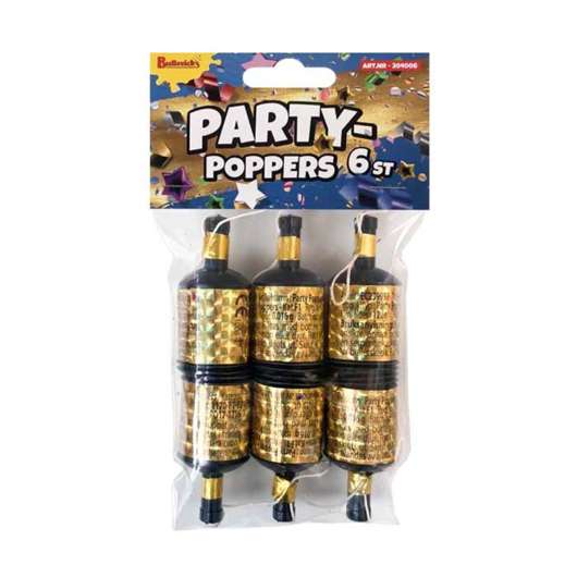 Partypoppers, Guld 6 st