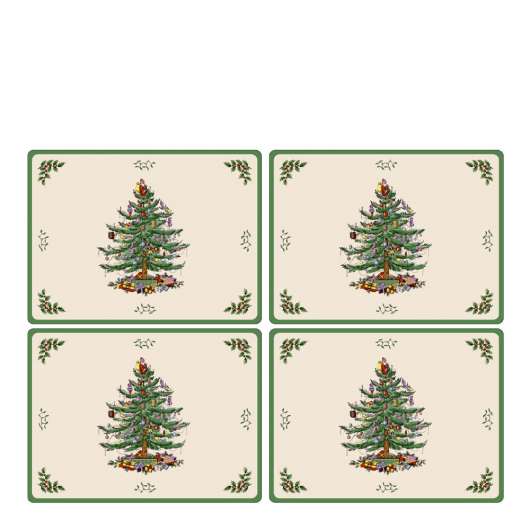 Pimpernel - Christmas Tree Tablett 30x40 cm 4-pack