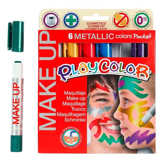 Playcolor Make Up Mix Metallic - 6-pack