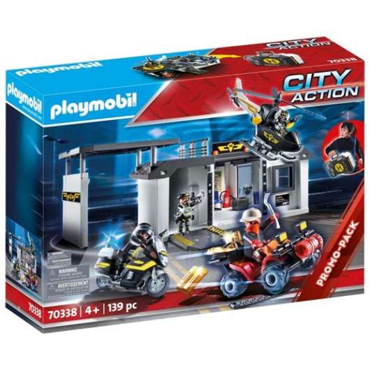 Playmobil City Action 70338, Medtagbar stor central för polisens insatsstyrka