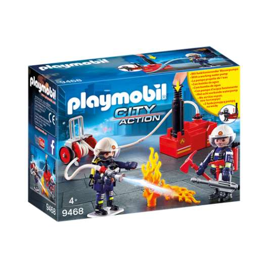 Playmobil City Action 9468, Brandmän med vattenpump