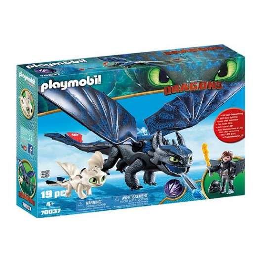 Playmobil Dragons 70037, Tandlöse och Hicke med drakunge