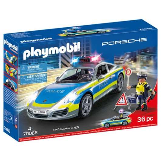 Playmobil Porsche 70066, Porsche 911 Carrera 4S Polis Vit