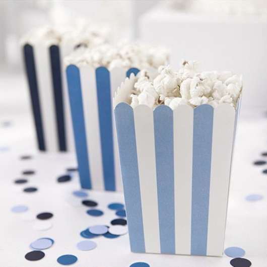 Popcornboxar Blå Mix