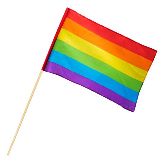 Prideflagga, tyg 75x30x45cm