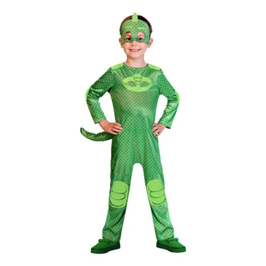 Pyjamashjältarna Gecko Barn Maskeraddräkt - Medium