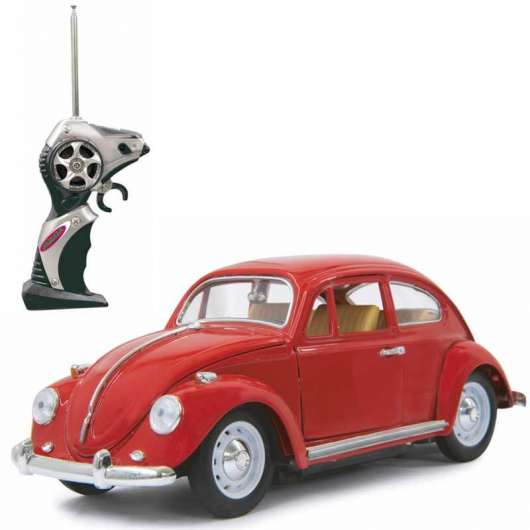 Radiostyrd Bil VW Beetle Die Cast RĆ¶d Jamara 1:18