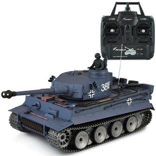 Radiostyrd Tiger I Stridsvagn Metall Larver Soft Air Gun 1:16 Amewi