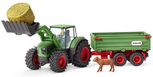 REA - Schleich Farm World Traktor med Trailer 42379 - REA