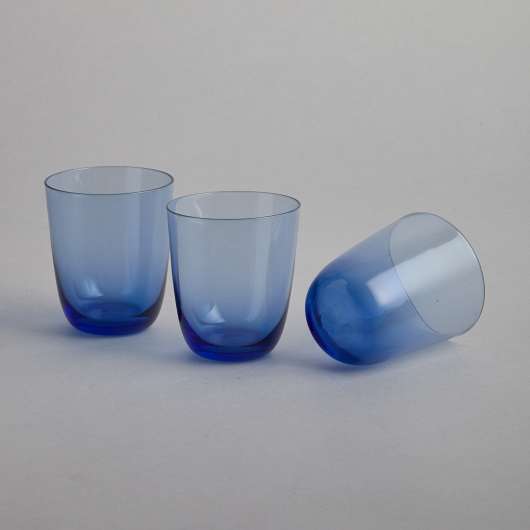 Reijmyre Glasbruk - Blå Dricksglas Reijmyre 3 st