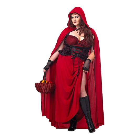 Rödluvan Halloween Plus-size Maskeraddräkt - 1XL