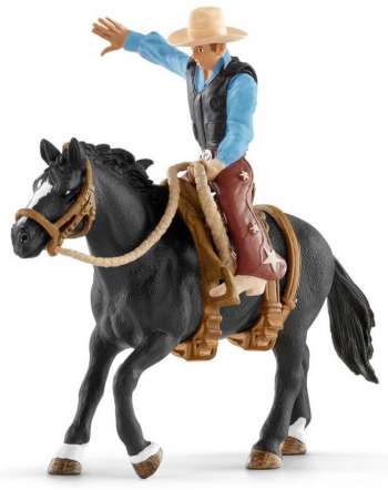 Schleich Saddle Bronc Riding med Cowboy 41416