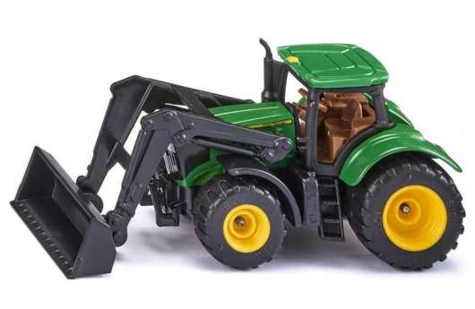 Siku John Deere 6215R traktor med skopa 1395