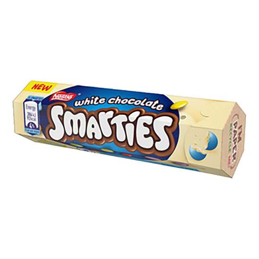 Smarties White Chocolate Tube - 34 gram