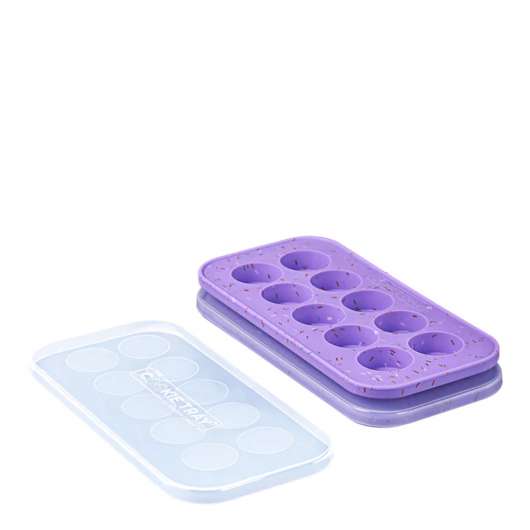 Souper Cubes - Matförvaring och Lock Silikon Cookie-tray 10x25 ml 2-pack Lila