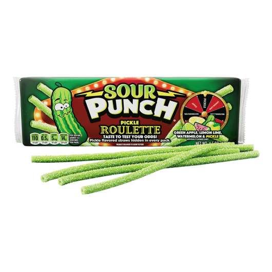 Sour Punch Bites Pickle Roulette - 128 gram