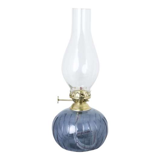 Strömshaga - Fotogenlampa 28 cm Blå Rand