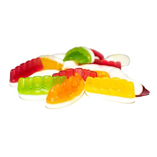 Tänder Fruktsmak Gelé/Skum Storpack - 1 kg