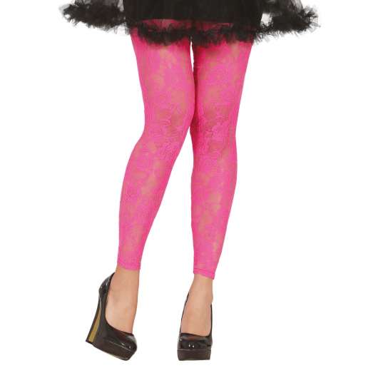 Tights Rosa i Spets - One size