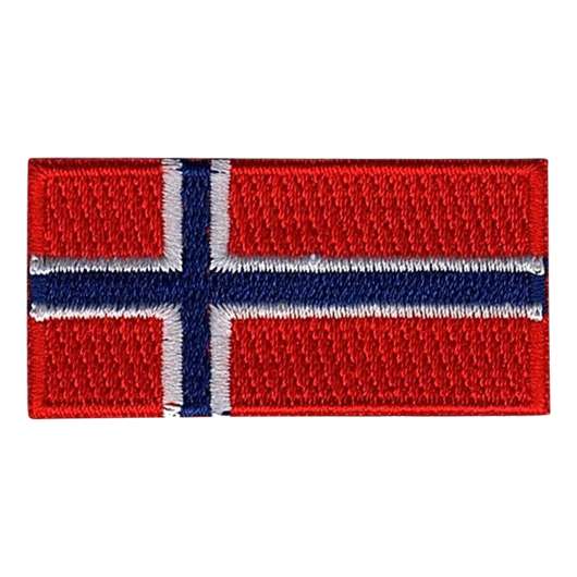 Tygmärke Flagga Norge - Liten
