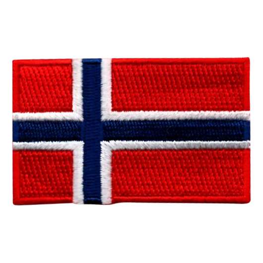 Tygmärke Flagga Norge - Mellan