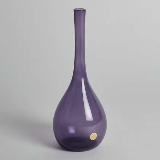 Vintage - SÅLD Droppformad Violett Vas