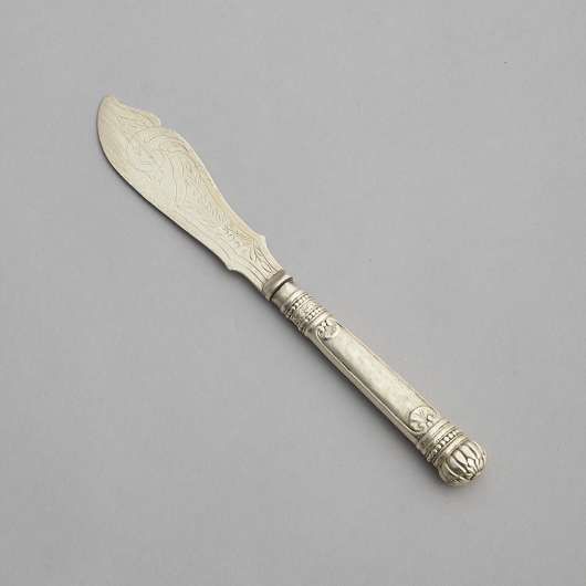 Vintage - SÅLD Fiskkniv i Nysilver