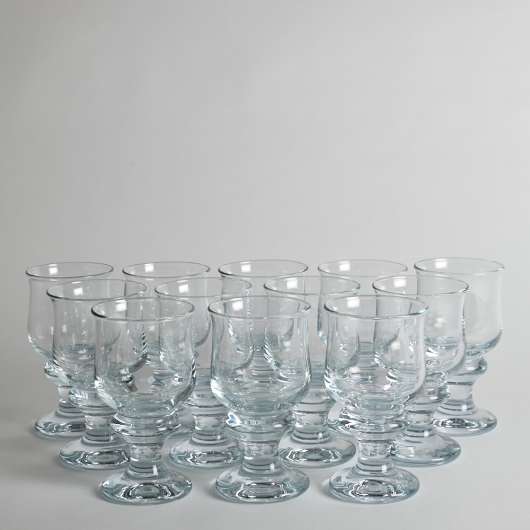 Vintage - SÅLD Glas "Tivoli" Per Lütken för Holmegaard 12 st