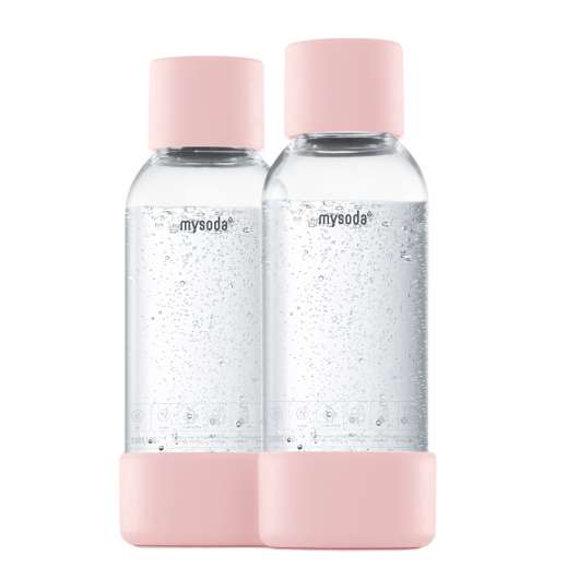 Wilfa - MySoda Flaska till Kolsyremaskin 2-pack 0,5 L Pink